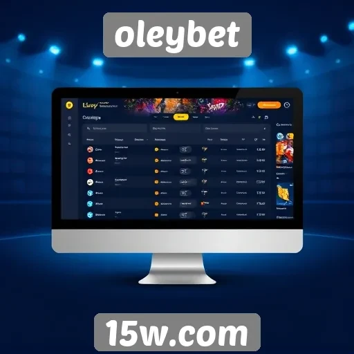 Interface do usuário da Oleybet é intuitiva